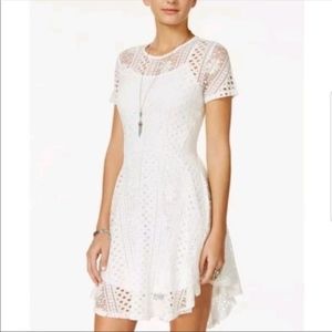 Short White Lace Dress